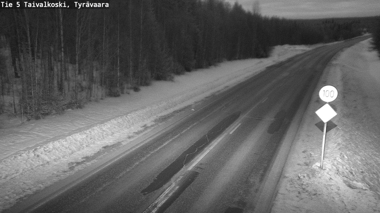 Kelikamerat Kuva Tie 5 Taivalkoski, Tyrävaara, Taivalkoski, Pohjois-Pohjanmaa