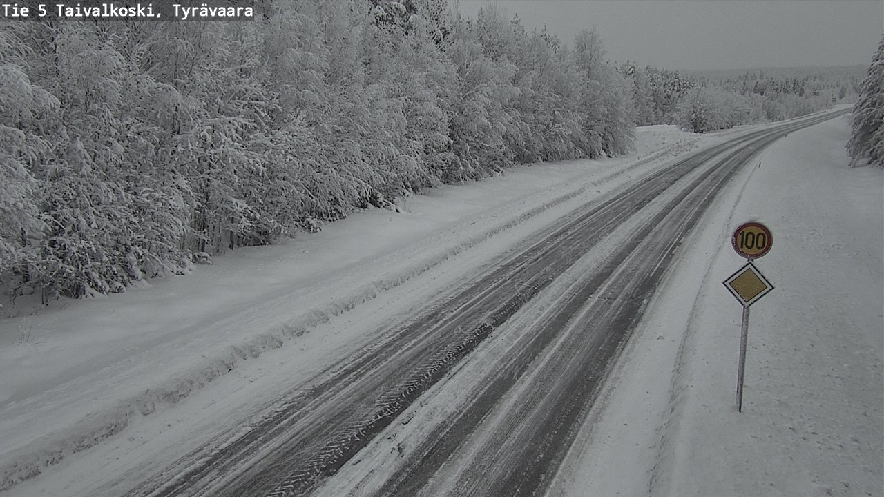 Kelikamerat Kuva Tie 5 Taivalkoski, Tyrävaara, Taivalkoski, Pohjois-Pohjanmaa