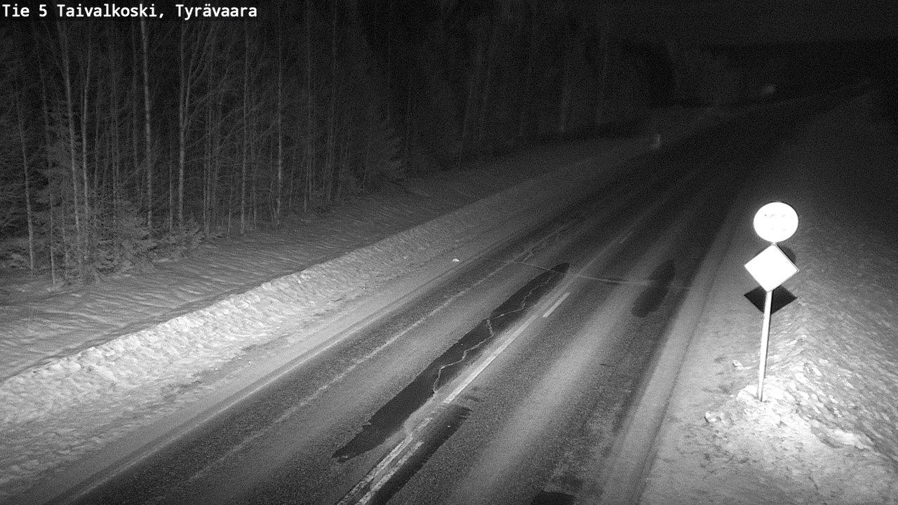 Kelikamerat Kuva Tie 5 Taivalkoski, Tyrävaara, Taivalkoski, Pohjois-Pohjanmaa