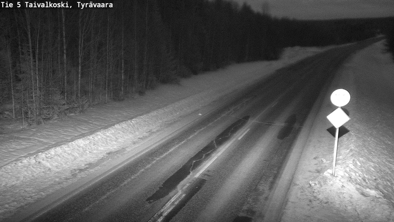 Kelikamerat Kuva Tie 5 Taivalkoski, Tyrävaara, Taivalkoski, Pohjois-Pohjanmaa