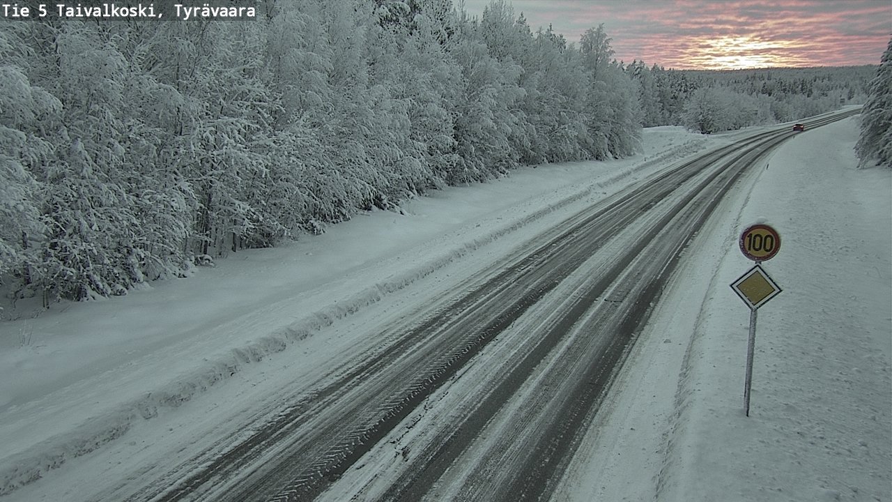 Kelikamerat Kuva Tie 5 Taivalkoski, Tyrävaara, Taivalkoski, Pohjois-Pohjanmaa