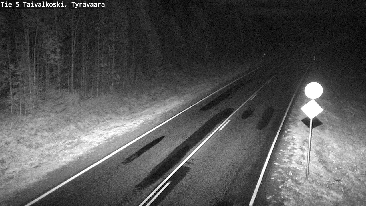 Weather Camera Image Road 5 Taivalkoski, Tyrävaara, Taivalkoski, Pohjois-Pohjanmaa