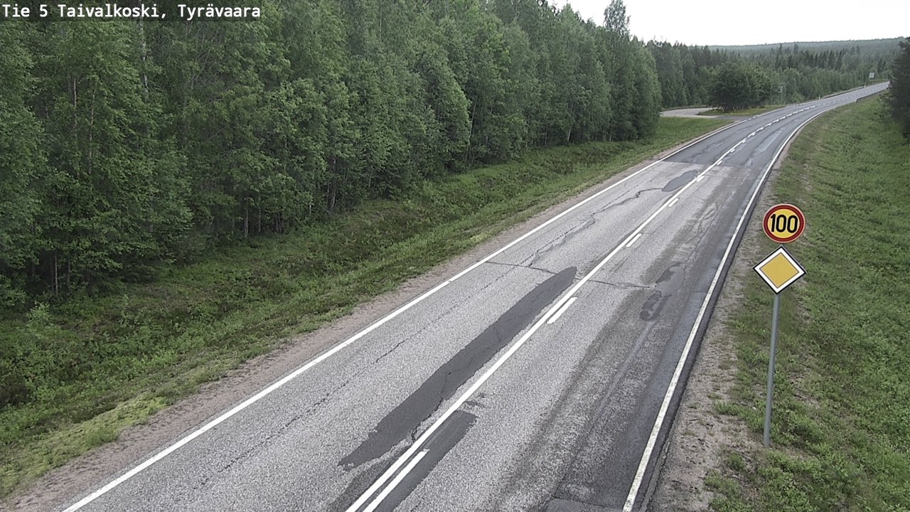 Kelikamerat Kuva Tie 5 Taivalkoski, Tyrävaara, Taivalkoski, Pohjois-Pohjanmaa