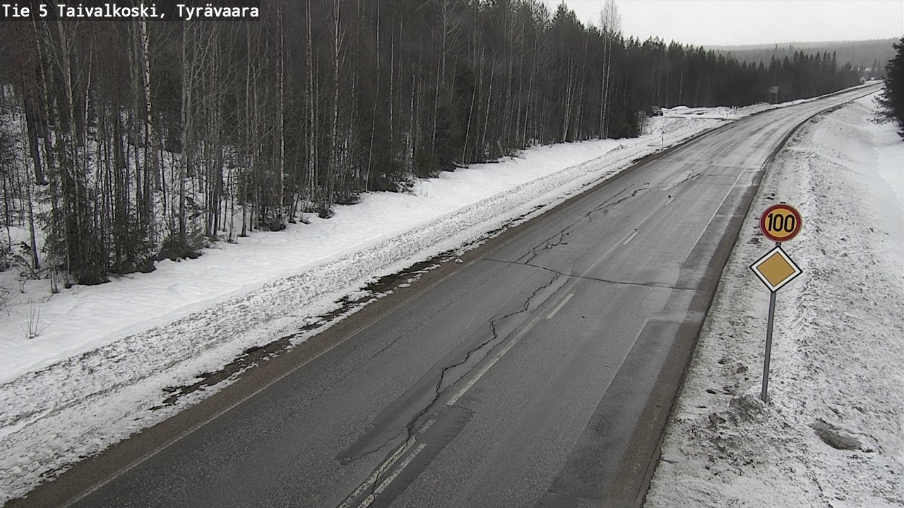 Kelikamerat Kuva Tie 5 Taivalkoski, Tyrävaara, Taivalkoski, Pohjois-Pohjanmaa