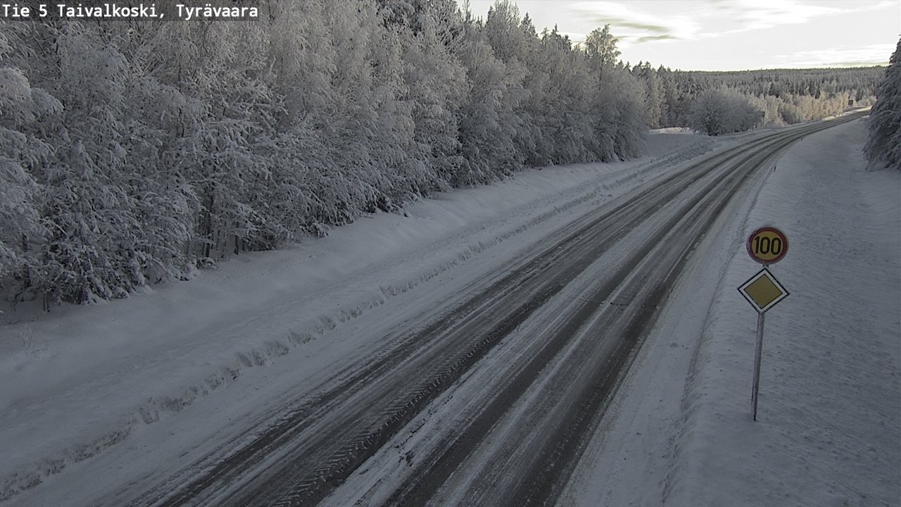Kelikamerat Kuva Tie 5 Taivalkoski, Tyrävaara, Taivalkoski, Pohjois-Pohjanmaa
