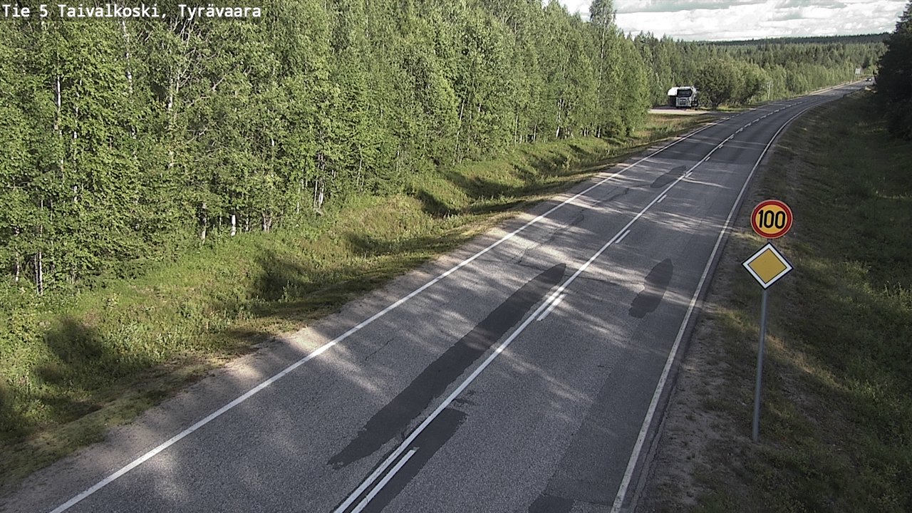 Kelikamerat Kuva Tie 5 Taivalkoski, Tyrävaara, Taivalkoski, Pohjois-Pohjanmaa