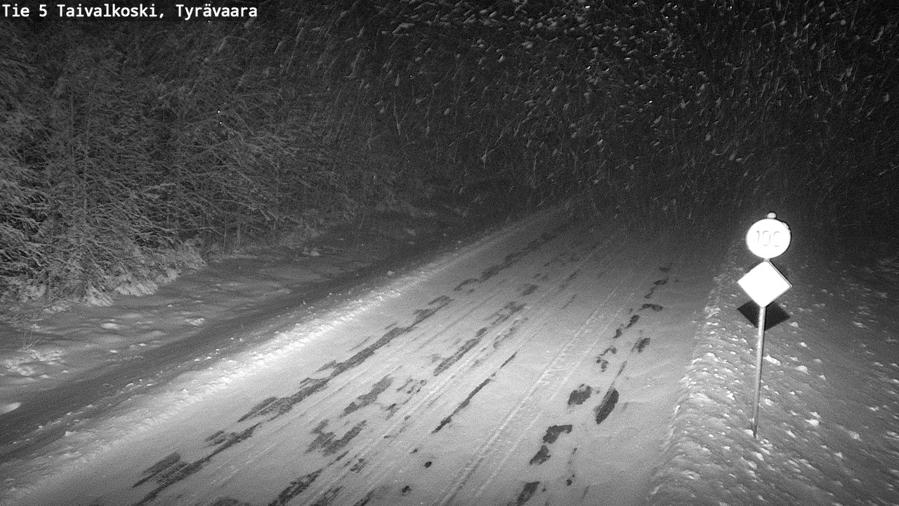 Kelikamerat Kuva Tie 5 Taivalkoski, Tyrävaara, Taivalkoski, Pohjois-Pohjanmaa