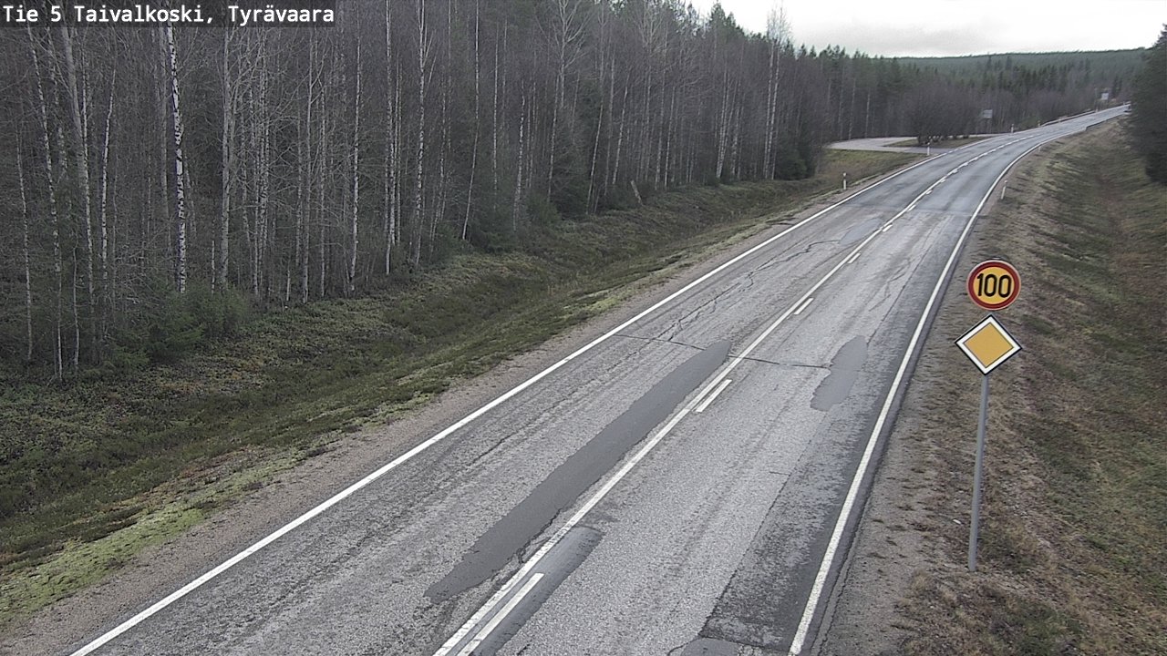 Kelikamerat Kuva Tie 5 Taivalkoski, Tyrävaara, Taivalkoski, Pohjois-Pohjanmaa