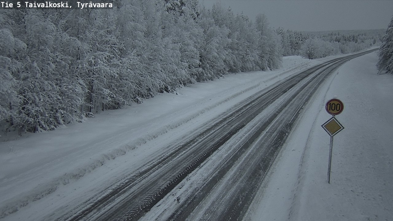 Kelikamerat Kuva Tie 5 Taivalkoski, Tyrävaara, Taivalkoski, Pohjois-Pohjanmaa