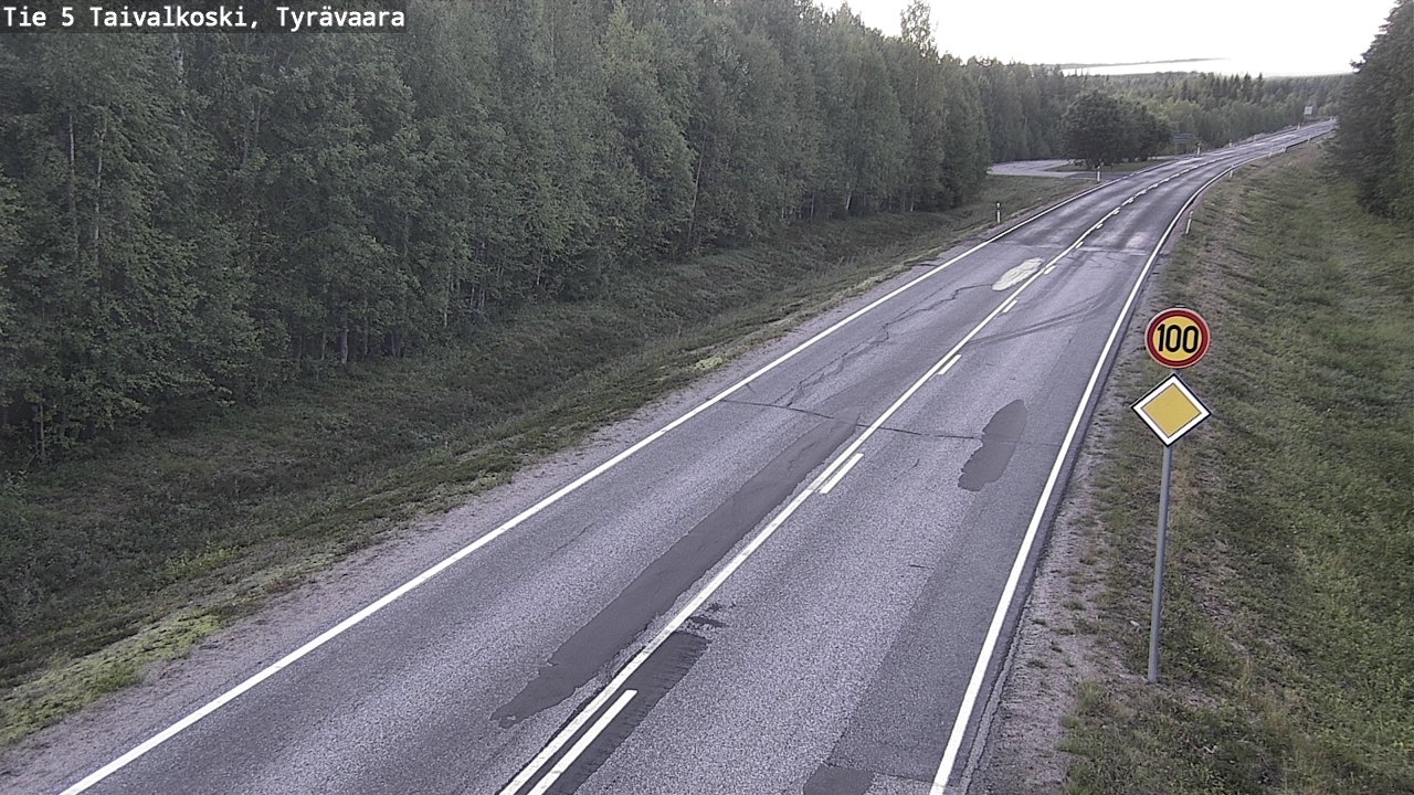 Kelikamerat Kuva Tie 5 Taivalkoski, Tyrävaara, Taivalkoski, Pohjois-Pohjanmaa