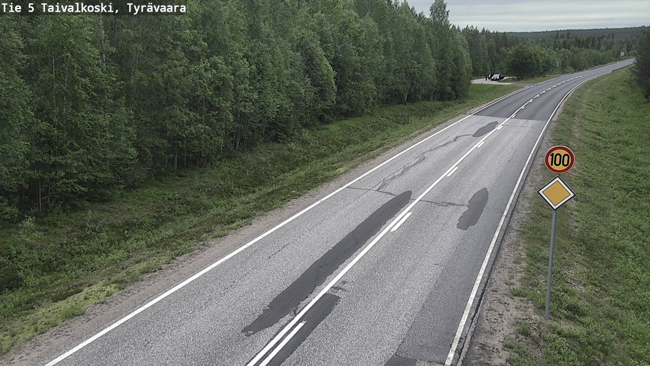 Kelikamerat Kuva Tie 5 Taivalkoski, Tyrävaara, Taivalkoski, Pohjois-Pohjanmaa