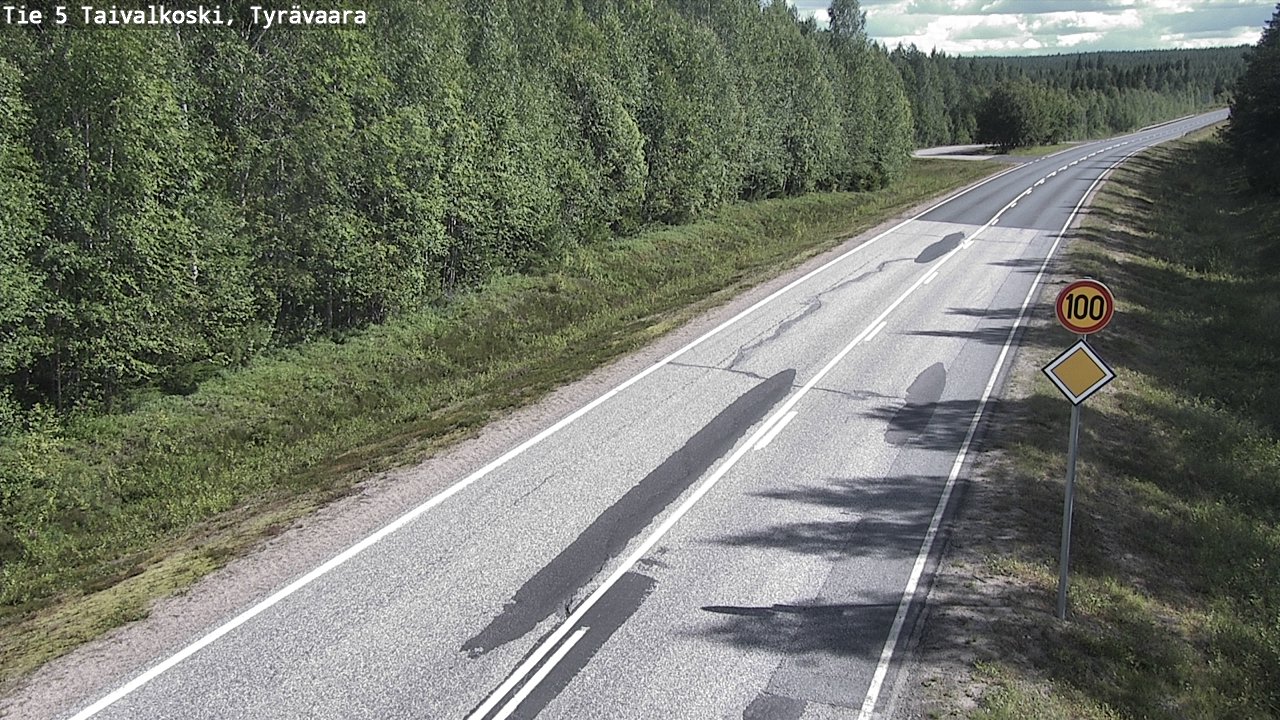 Kelikamerat Kuva Tie 5 Taivalkoski, Tyrävaara, Taivalkoski, Pohjois-Pohjanmaa