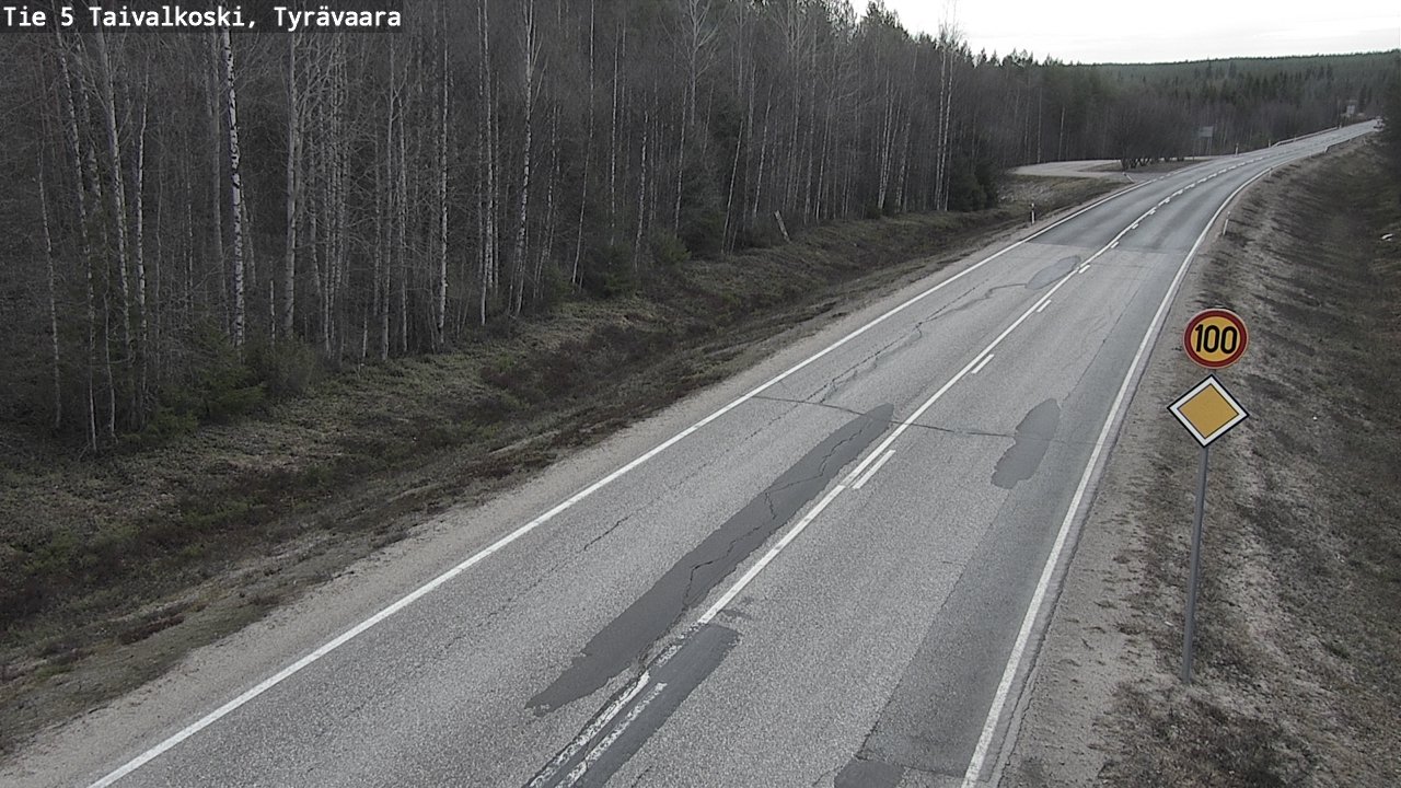 Kelikamerat Kuva Tie 5 Taivalkoski, Tyrävaara, Taivalkoski, Pohjois-Pohjanmaa
