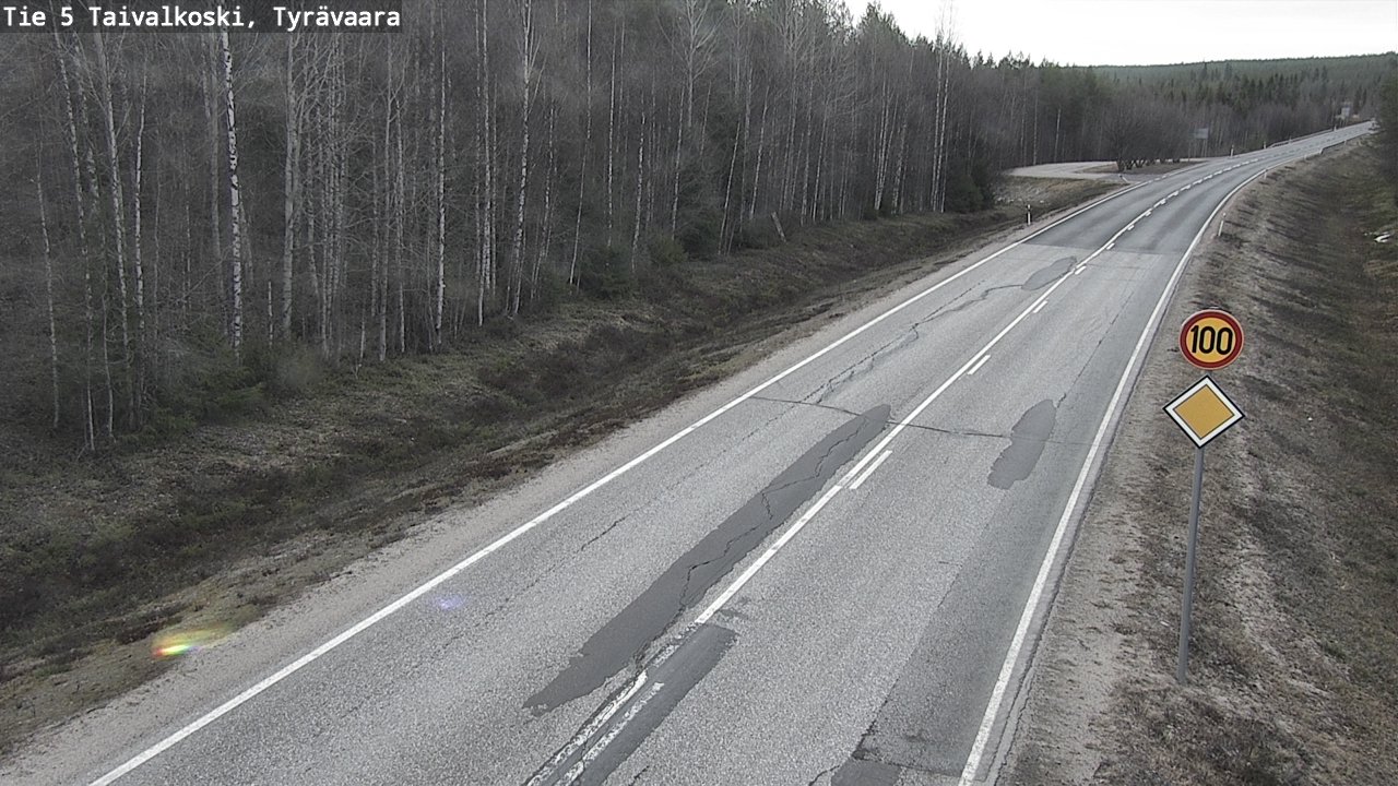 Kelikamerat Kuva Tie 5 Taivalkoski, Tyrävaara, Taivalkoski, Pohjois-Pohjanmaa