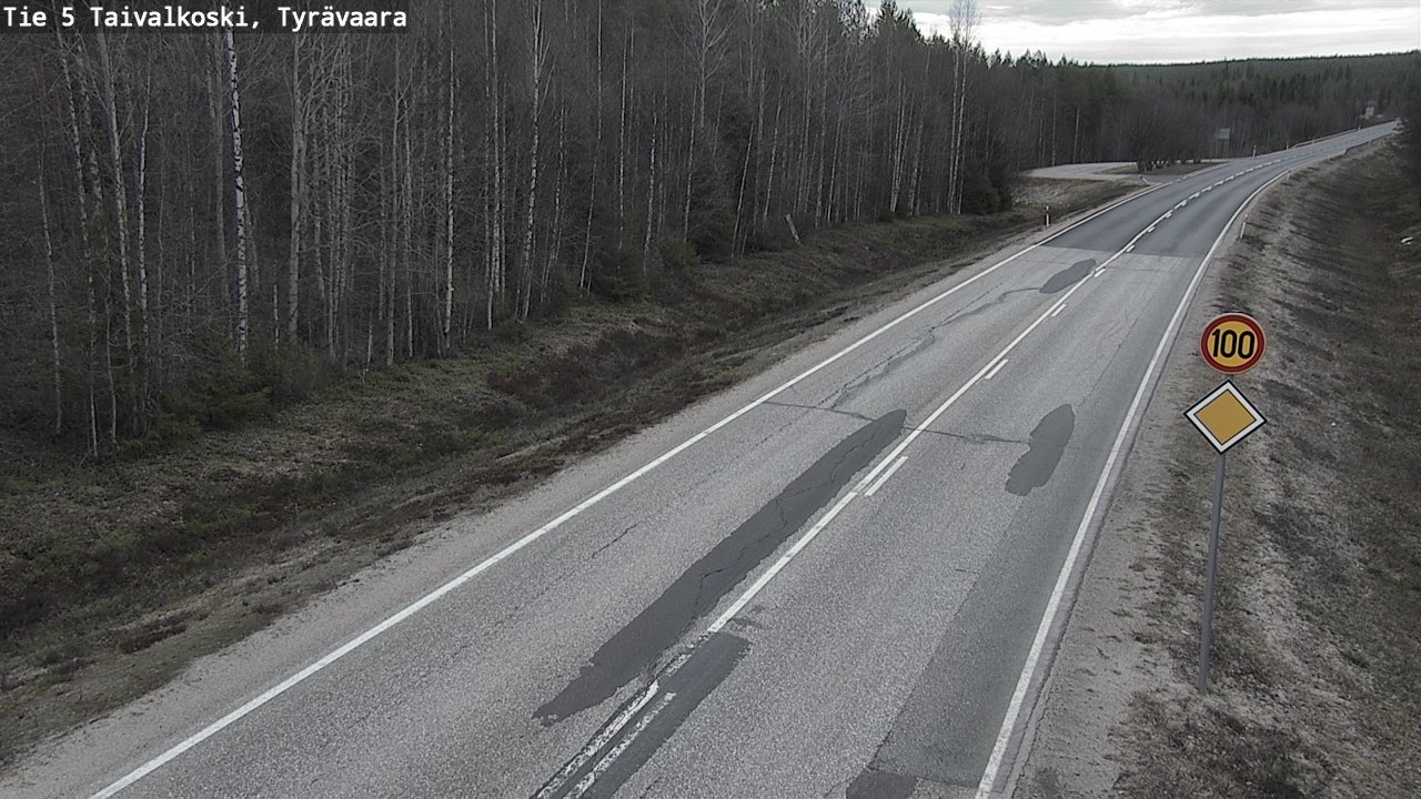 Kelikamerat Kuva Tie 5 Taivalkoski, Tyrävaara, Taivalkoski, Pohjois-Pohjanmaa