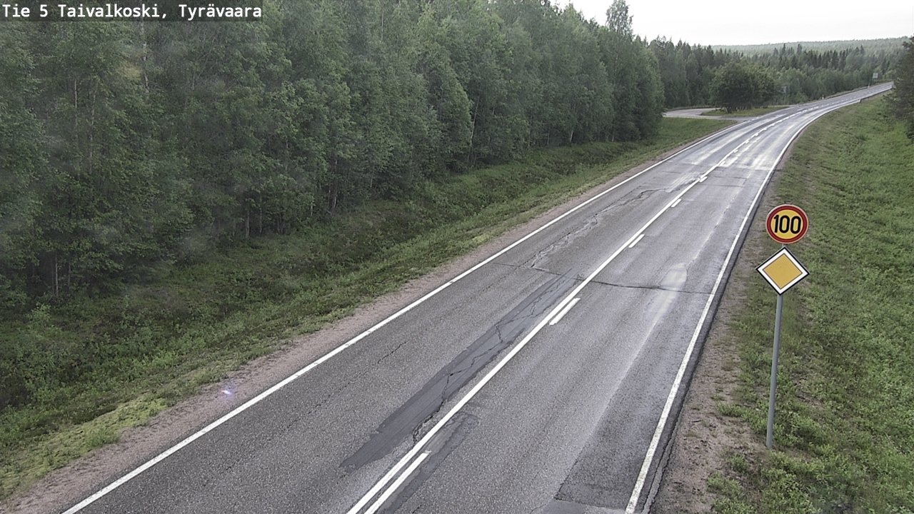 Kelikamerat Kuva Tie 5 Taivalkoski, Tyrävaara, Taivalkoski, Pohjois-Pohjanmaa