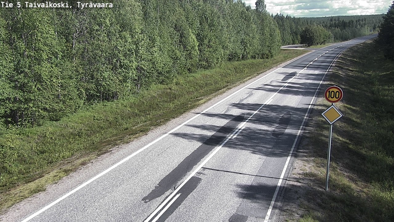 Kelikamerat Kuva Tie 5 Taivalkoski, Tyrävaara, Taivalkoski, Pohjois-Pohjanmaa