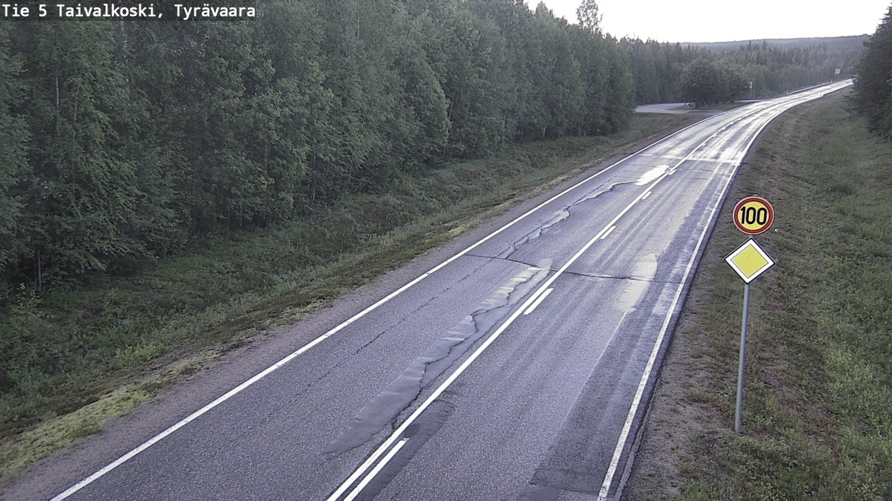 Kelikamerat Kuva Tie 5 Taivalkoski, Tyrävaara, Taivalkoski, Pohjois-Pohjanmaa