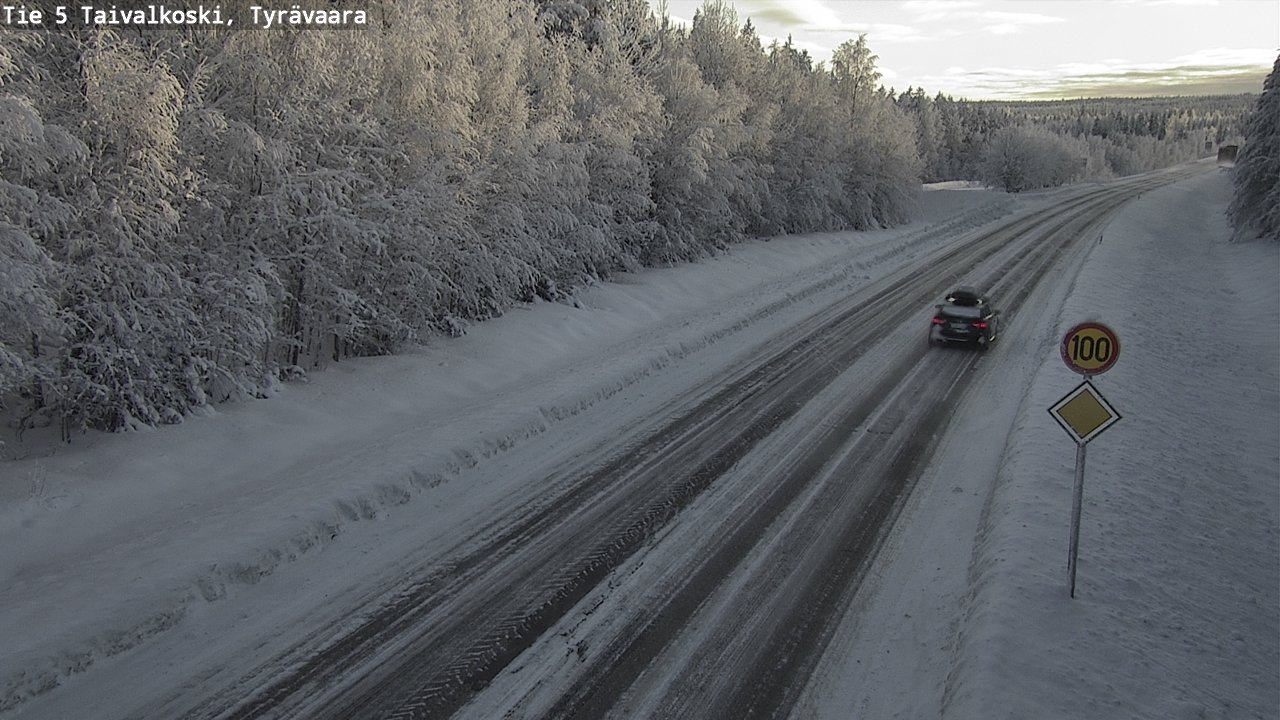 Kelikamerat Kuva Tie 5 Taivalkoski, Tyrävaara, Taivalkoski, Pohjois-Pohjanmaa