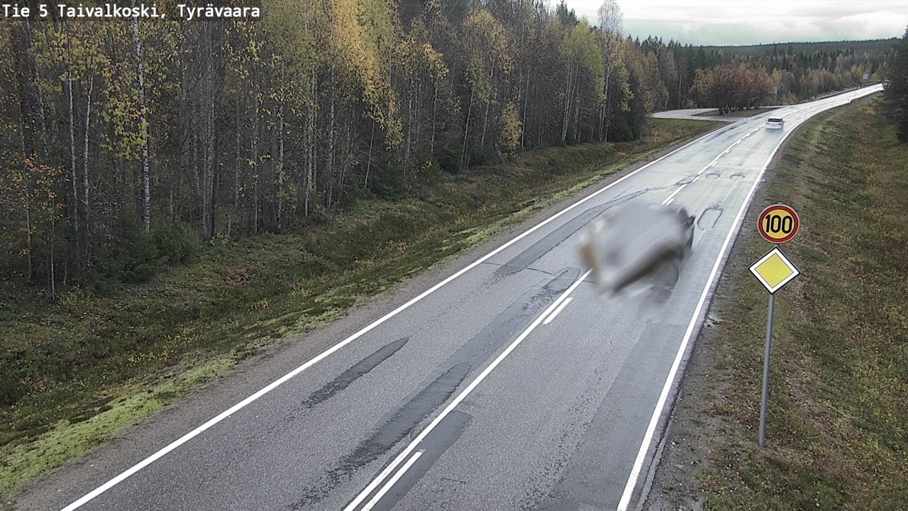 Weather Camera Image Road 5 Taivalkoski, Tyrävaara, Taivalkoski, Pohjois-Pohjanmaa