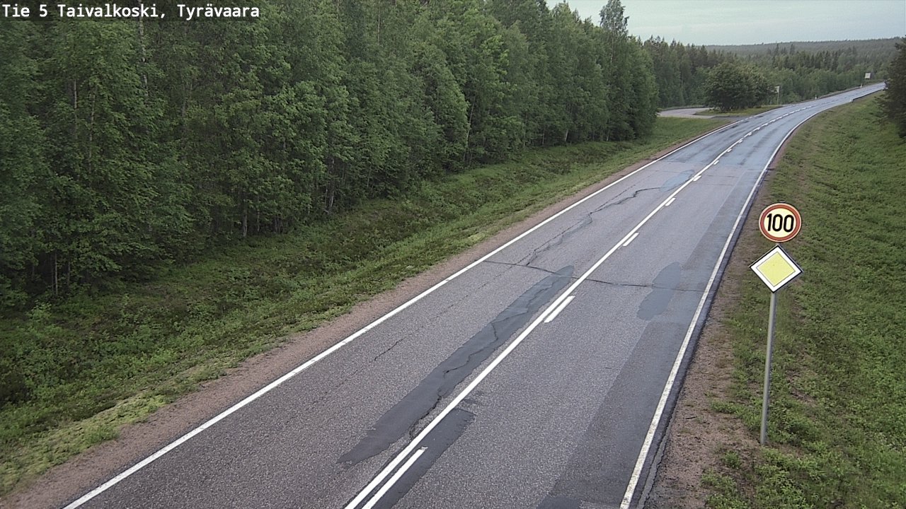 Kelikamerat Kuva Tie 5 Taivalkoski, Tyrävaara, Taivalkoski, Pohjois-Pohjanmaa