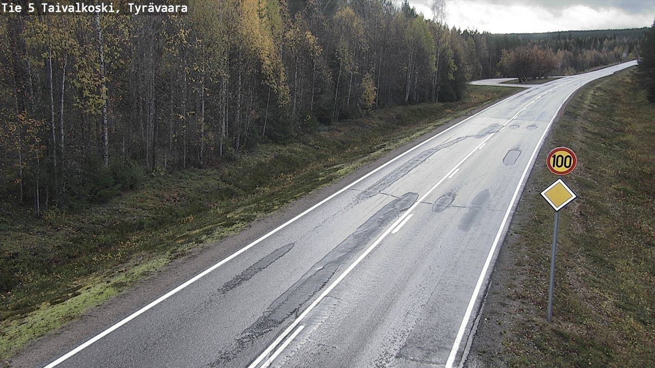 Kelikamerat Kuva Tie 5 Taivalkoski, Tyrävaara, Taivalkoski, Pohjois-Pohjanmaa