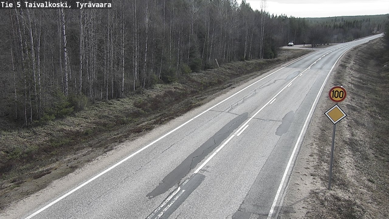 Kelikamerat Kuva Tie 5 Taivalkoski, Tyrävaara, Taivalkoski, Pohjois-Pohjanmaa