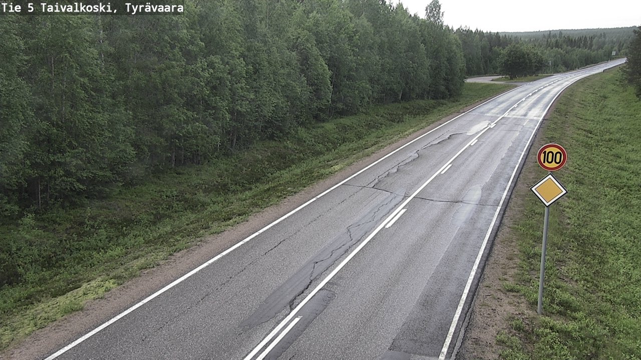 Kelikamerat Kuva Tie 5 Taivalkoski, Tyrävaara, Taivalkoski, Pohjois-Pohjanmaa