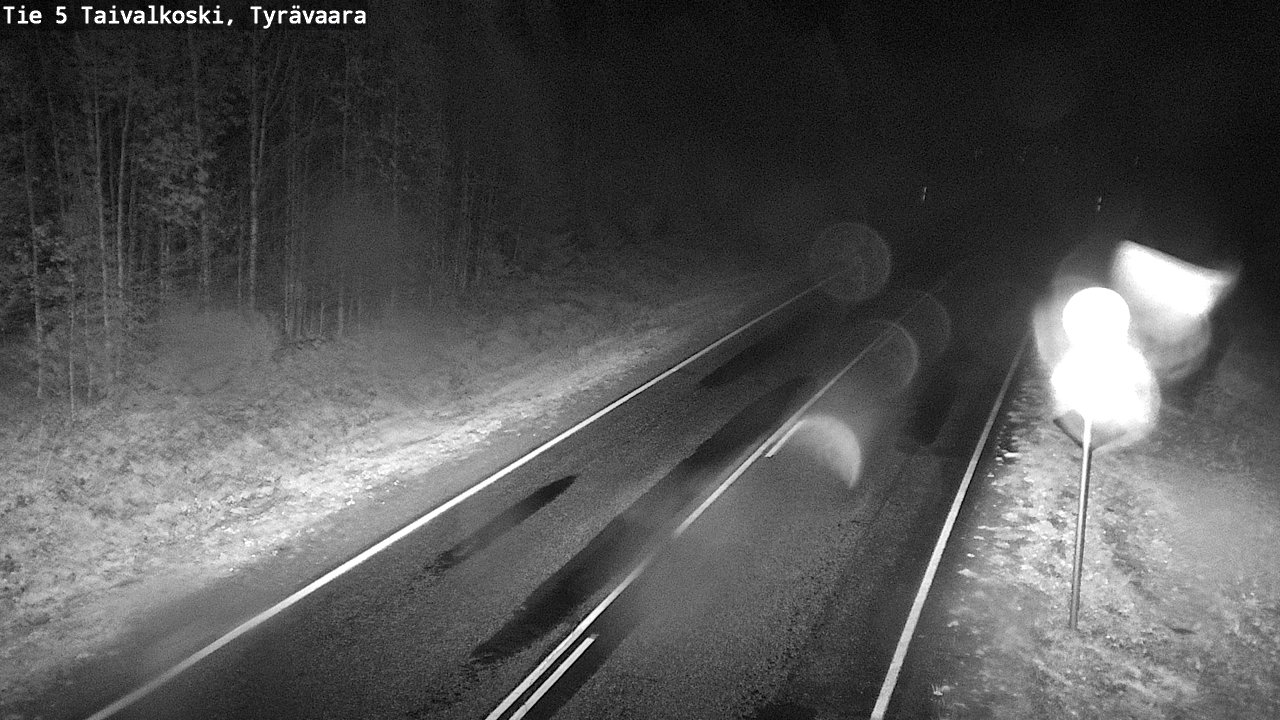 Weather Camera Image Road 5 Taivalkoski, Tyrävaara, Taivalkoski, Pohjois-Pohjanmaa