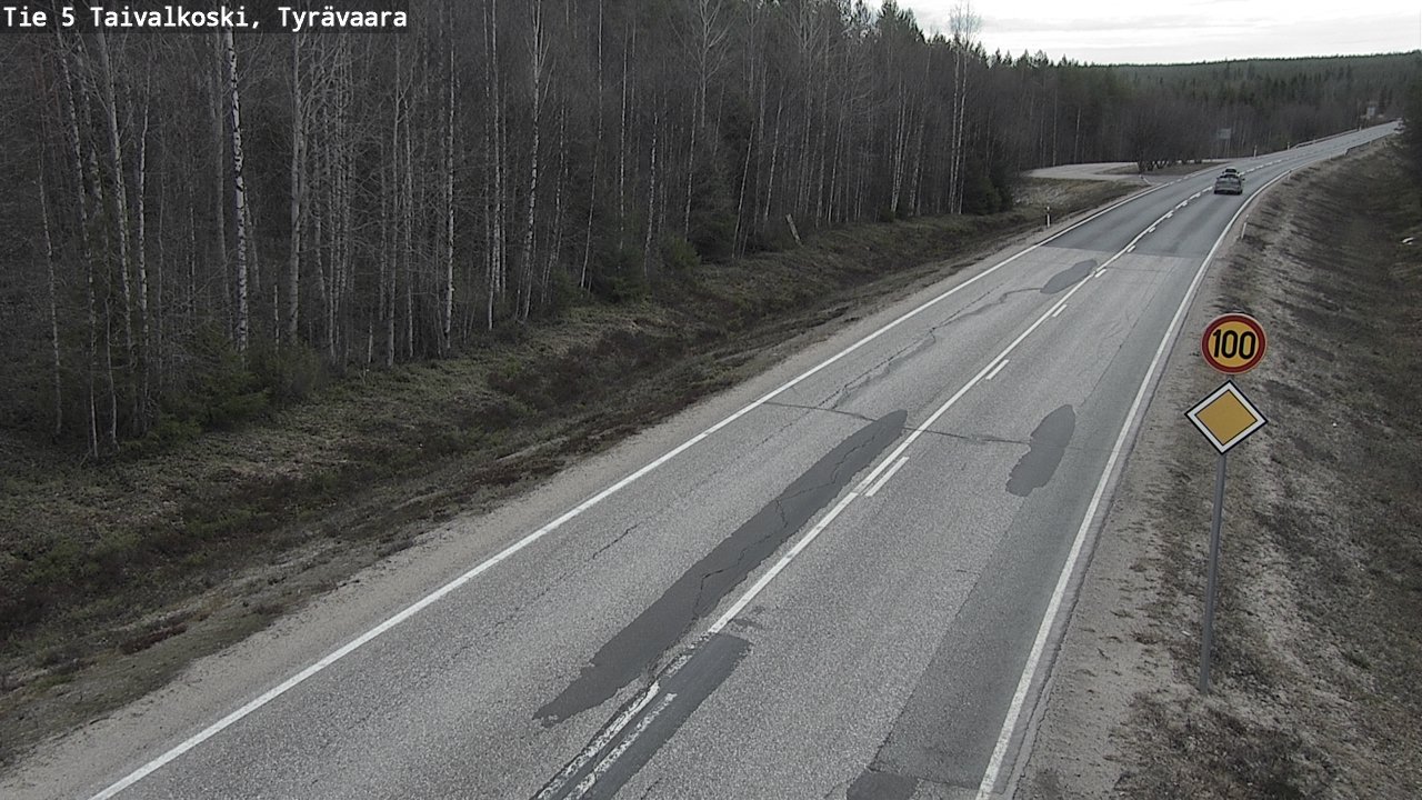 Kelikamerat Kuva Tie 5 Taivalkoski, Tyrävaara, Taivalkoski, Pohjois-Pohjanmaa