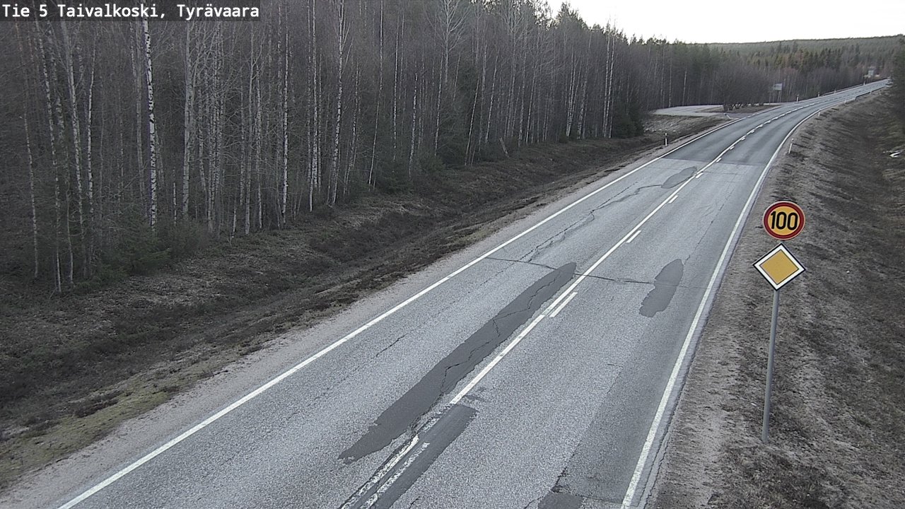 Weather Camera Image Road 5 Taivalkoski, Tyrävaara, Taivalkoski, Pohjois-Pohjanmaa