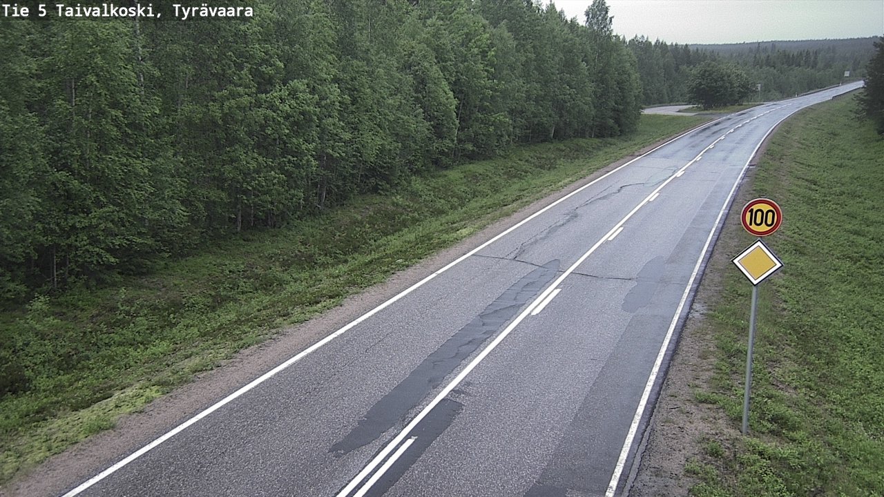 Kelikamerat Kuva Tie 5 Taivalkoski, Tyrävaara, Taivalkoski, Pohjois-Pohjanmaa