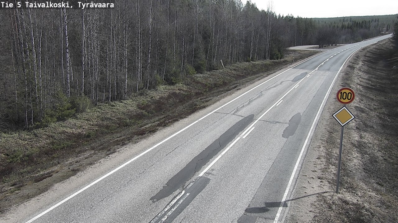Kelikamerat Kuva Tie 5 Taivalkoski, Tyrävaara, Taivalkoski, Pohjois-Pohjanmaa