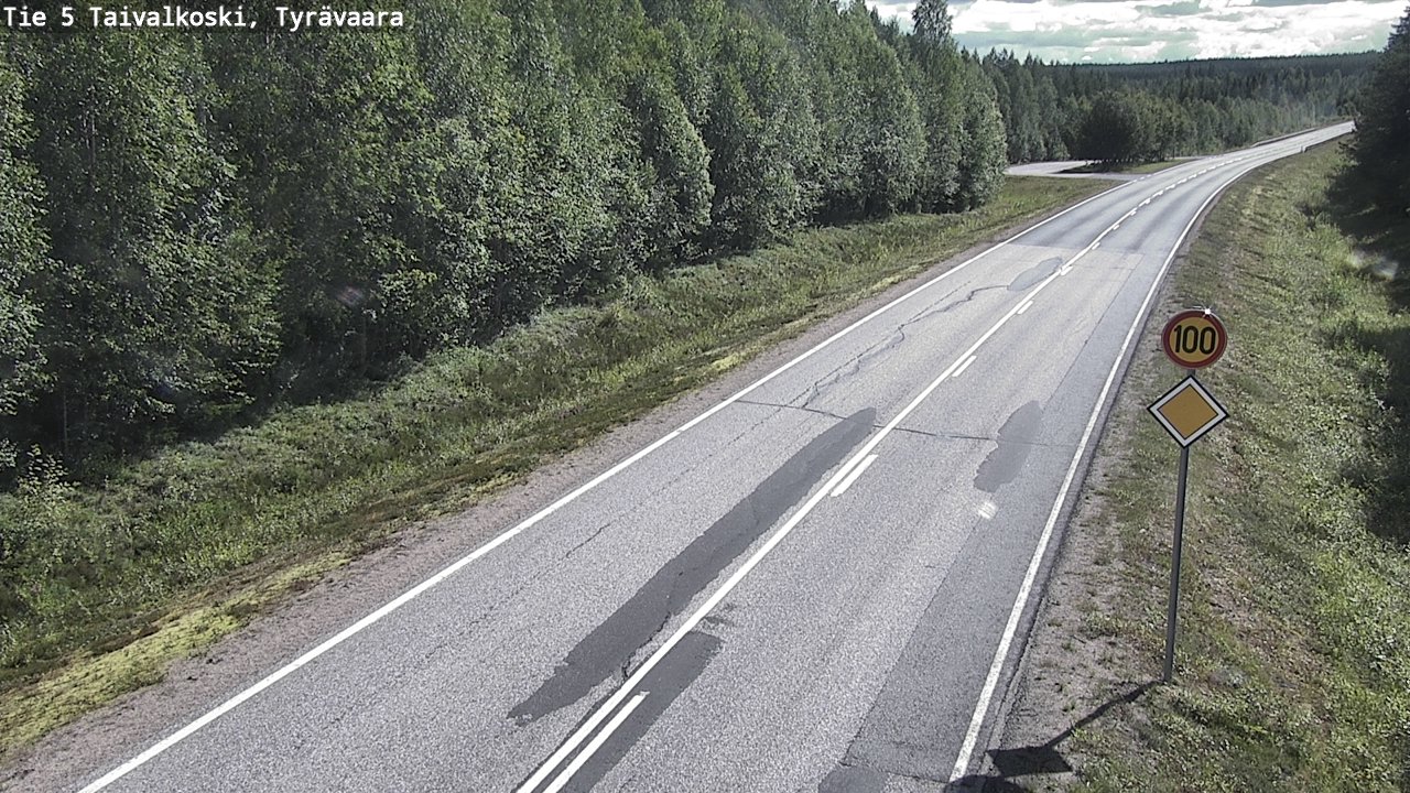 Kelikamerat Kuva Tie 5 Taivalkoski, Tyrävaara, Taivalkoski, Pohjois-Pohjanmaa