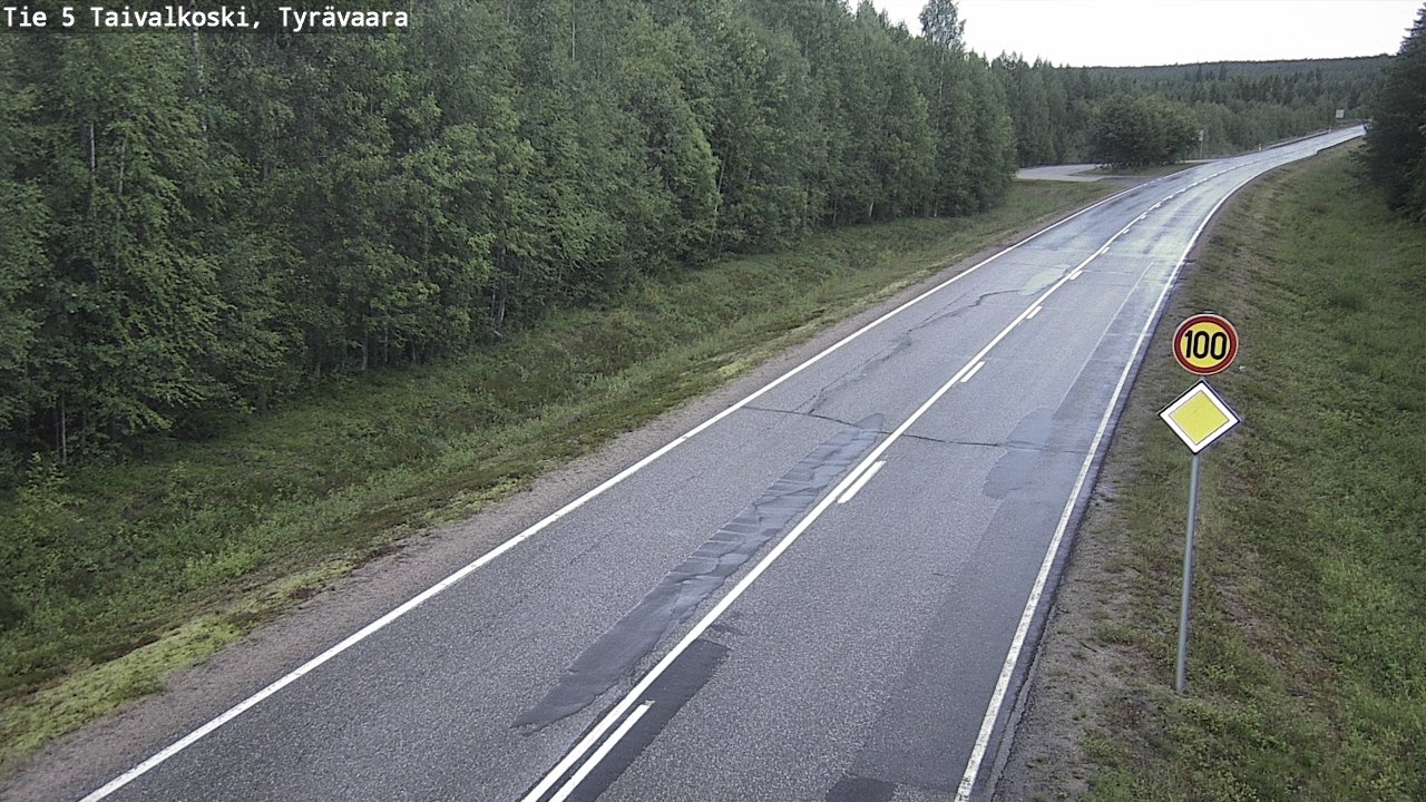 Kelikamerat Kuva Tie 5 Taivalkoski, Tyrävaara, Taivalkoski, Pohjois-Pohjanmaa