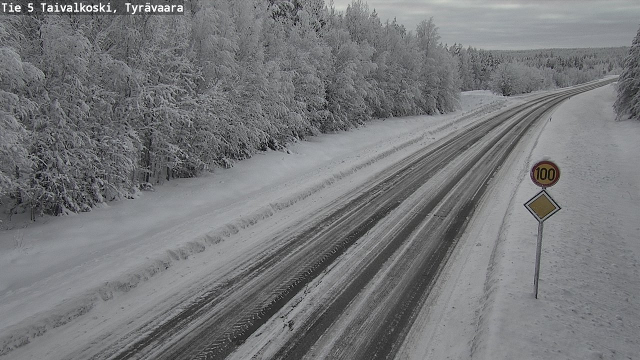 Kelikamerat Kuva Tie 5 Taivalkoski, Tyrävaara, Taivalkoski, Pohjois-Pohjanmaa