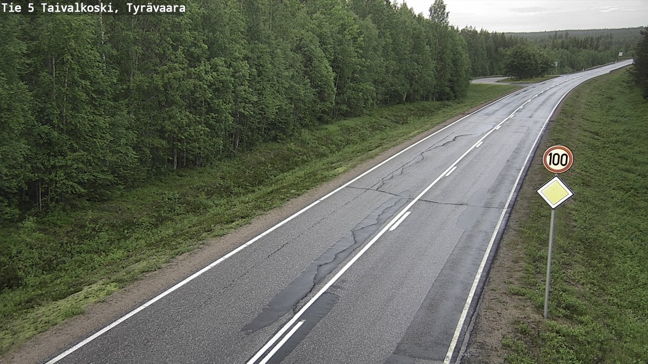 Kelikamerat Kuva Tie 5 Taivalkoski, Tyrävaara, Taivalkoski, Pohjois-Pohjanmaa
