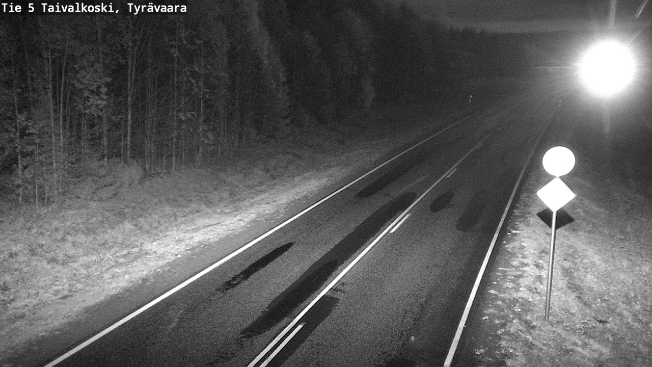Weather Camera Image Road 5 Taivalkoski, Tyrävaara, Taivalkoski, Pohjois-Pohjanmaa