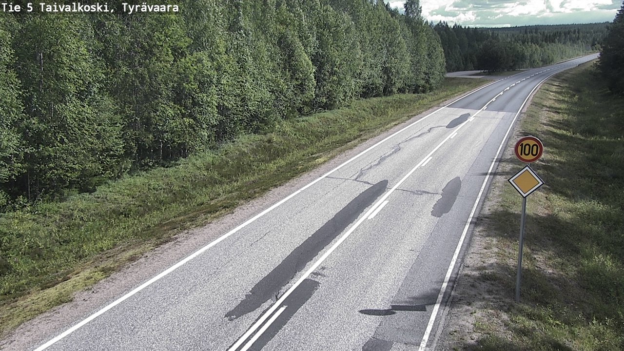 Kelikamerat Kuva Tie 5 Taivalkoski, Tyrävaara, Taivalkoski, Pohjois-Pohjanmaa