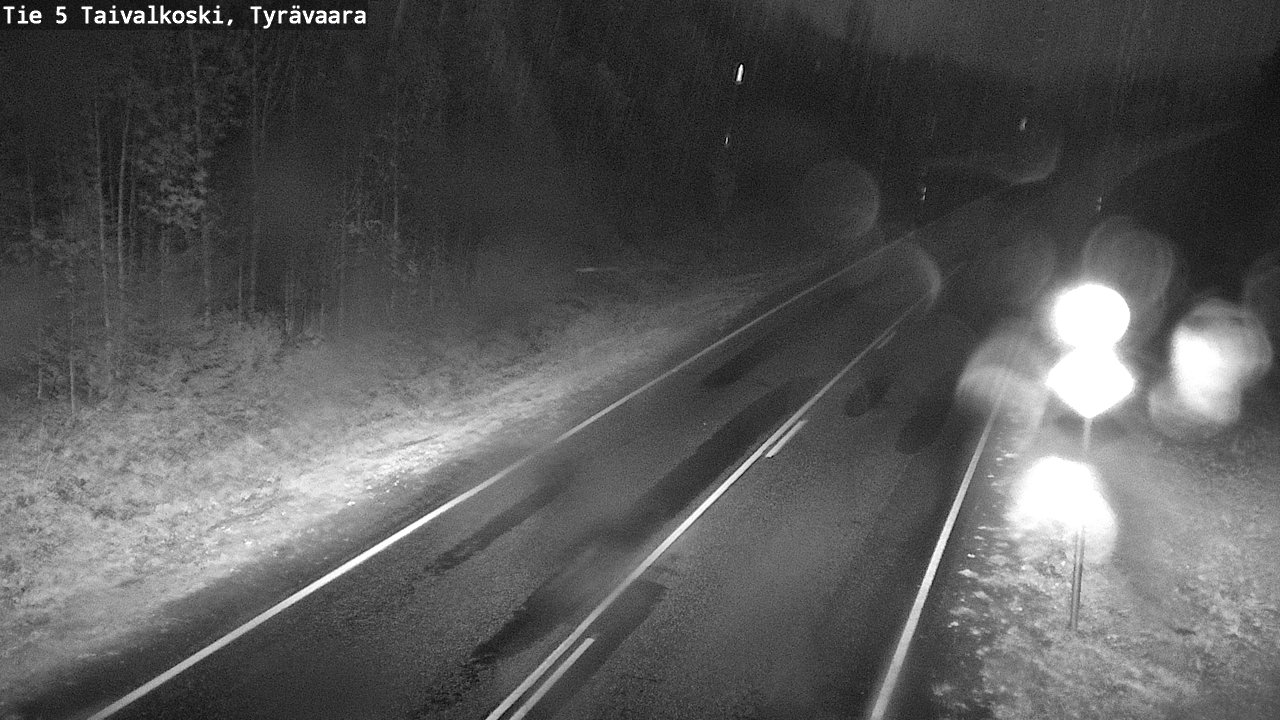 Weather Camera Image Road 5 Taivalkoski, Tyrävaara, Taivalkoski, Pohjois-Pohjanmaa