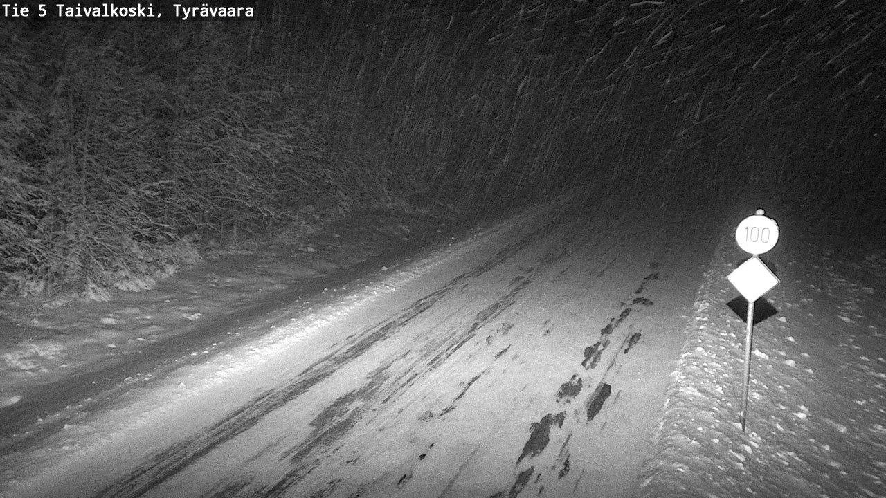 Kelikamerat Kuva Tie 5 Taivalkoski, Tyrävaara, Taivalkoski, Pohjois-Pohjanmaa