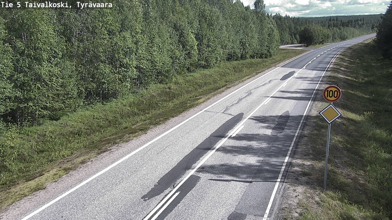 Kelikamerat Kuva Tie 5 Taivalkoski, Tyrävaara, Taivalkoski, Pohjois-Pohjanmaa
