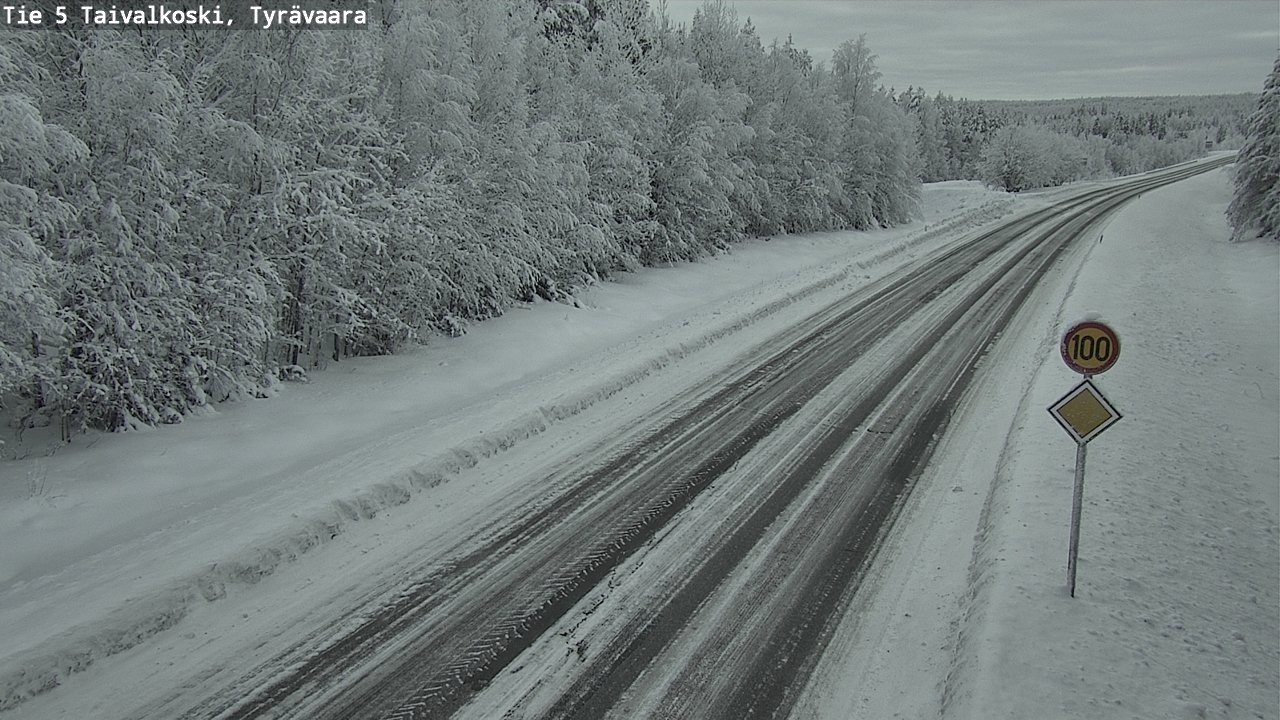 Kelikamerat Kuva Tie 5 Taivalkoski, Tyrävaara, Taivalkoski, Pohjois-Pohjanmaa