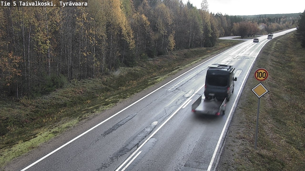 Weather Camera Image Road 5 Taivalkoski, Tyrävaara, Taivalkoski, Pohjois-Pohjanmaa