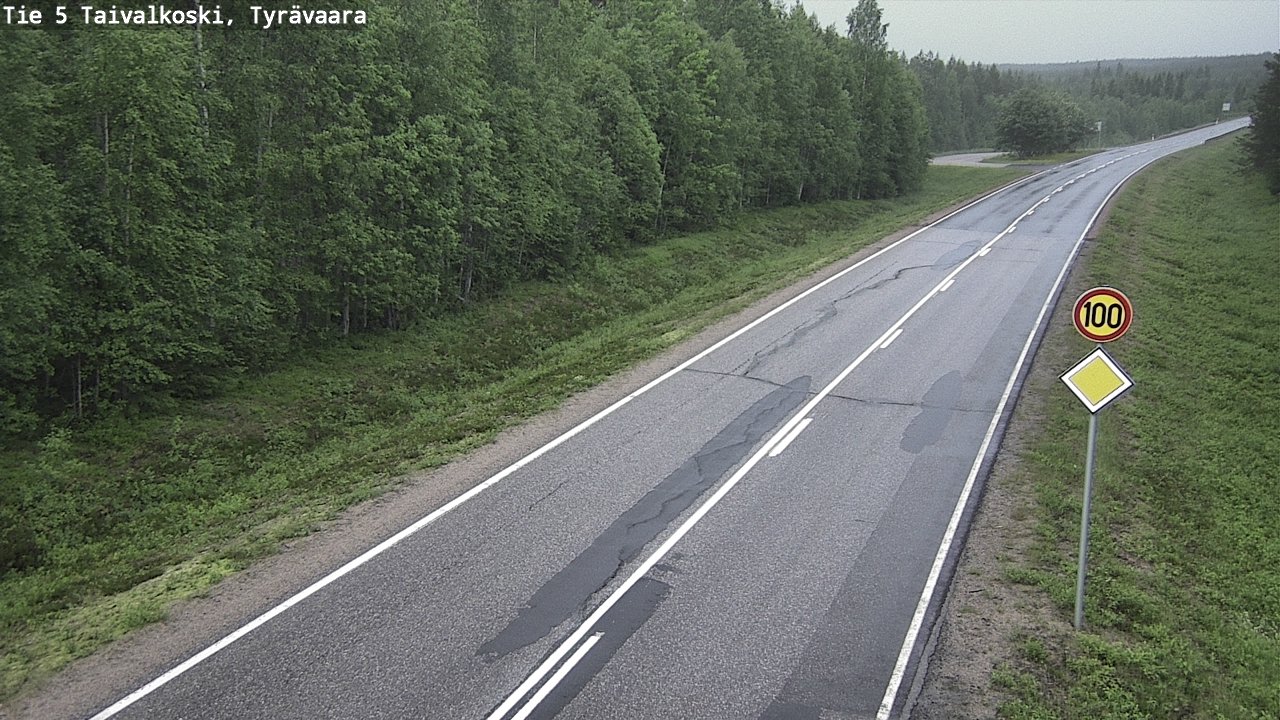 Kelikamerat Kuva Tie 5 Taivalkoski, Tyrävaara, Taivalkoski, Pohjois-Pohjanmaa