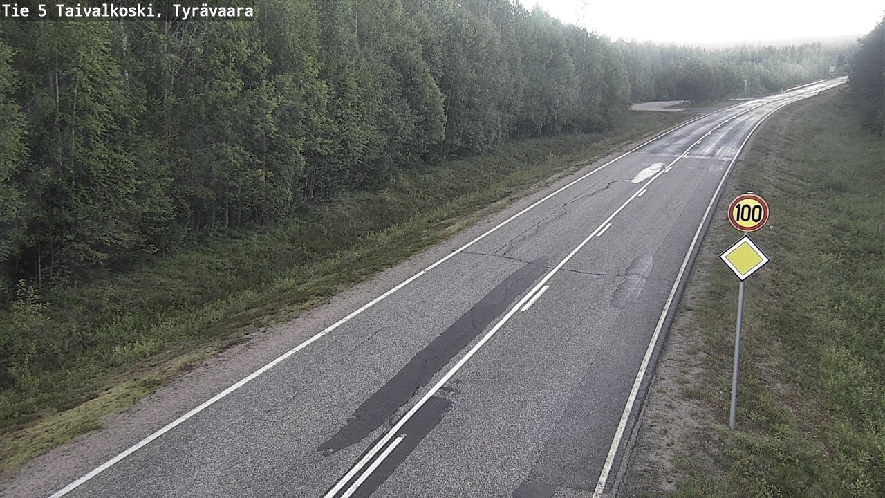 Kelikamerat Kuva Tie 5 Taivalkoski, Tyrävaara, Taivalkoski, Pohjois-Pohjanmaa