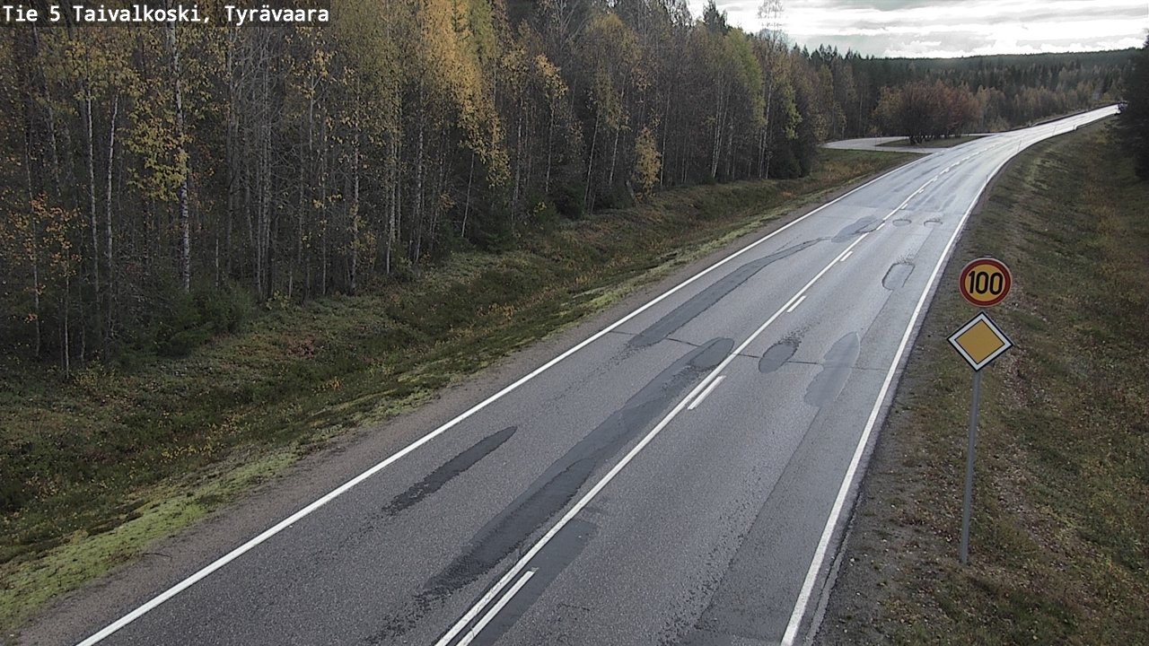 Kelikamerat Kuva Tie 5 Taivalkoski, Tyrävaara, Taivalkoski, Pohjois-Pohjanmaa