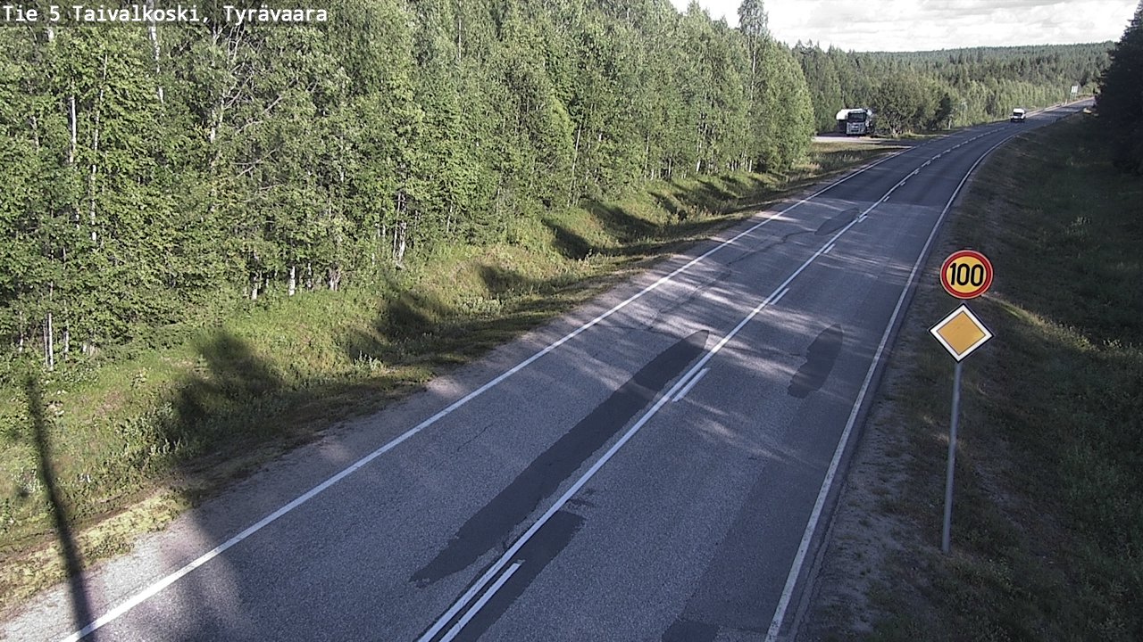 Kelikamerat Kuva Tie 5 Taivalkoski, Tyrävaara, Taivalkoski, Pohjois-Pohjanmaa