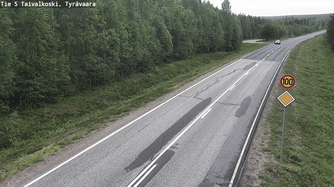 Kelikamerat Kuva Tie 5 Taivalkoski, Tyrävaara, Taivalkoski, Pohjois-Pohjanmaa