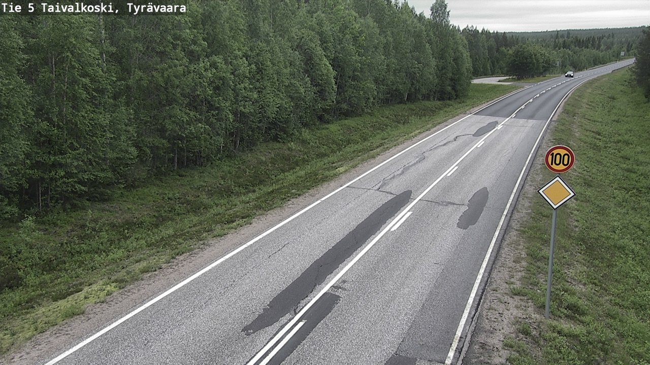 Kelikamerat Kuva Tie 5 Taivalkoski, Tyrävaara, Taivalkoski, Pohjois-Pohjanmaa